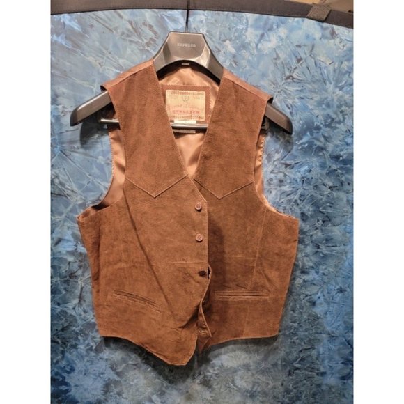 Brown Permit Platinum Real Leather Vest - Picture 1 of 2